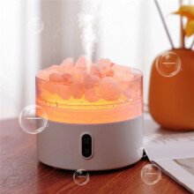 Salt Stone Lamp Diffuser Humidifier USB Aromatherapy Night Light Mist Air Humidifier for Bedroom, Office, Home, Car