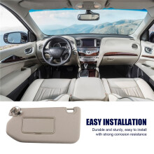 Left Car Interior Sun Visor for Pathfinder R52 2013-2018 QX60 JX35 2013-2017 Beige