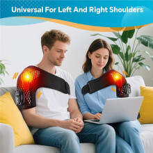 Cordless Shoulder Heating Pad Heated Shoulder Brace Massager for Pain Relief,5 Heat Shoulder Massager Pad with Remote