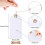120 Pack Tags with Elastic String Marking Hang Tags with String Attached Reinforced Hole Writable Tags 4.76x2.36Inch 7