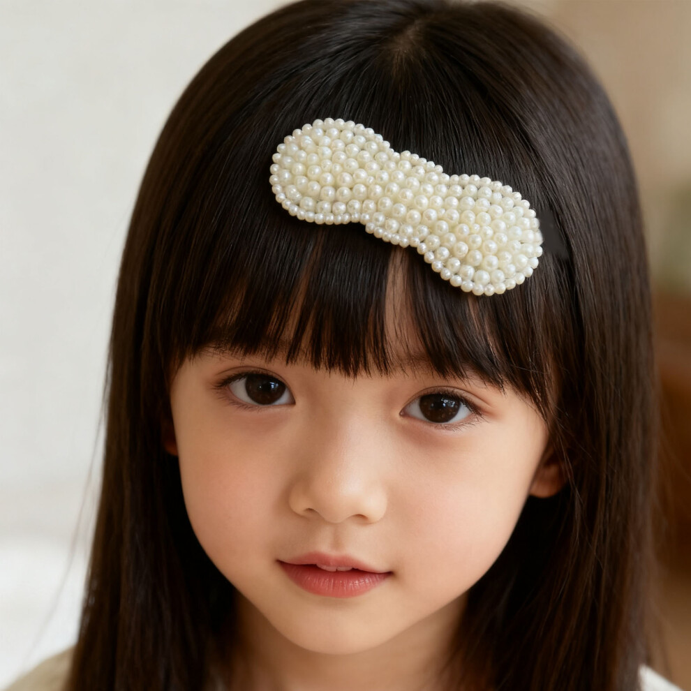 Faux Pearl Side Bang Clip