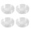 40 Pcs Transparent Small Plastic Coin Box 18mm 1