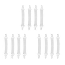 12 PC di Casa Materasso Elastico Bianca Pinze Lenzuolo Clip