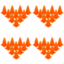 40 Pcs Traffic Cones - 7 Inch of Multipurpose Construction Theme Party Sports Activity Cones for Football Training