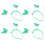 4Pcs Tiara Infantil Verde Com Adereço Para Festas 6