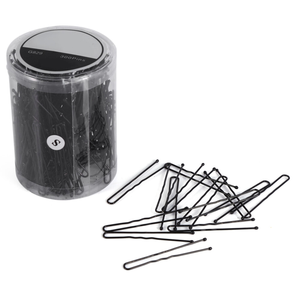 300Pcs Wavy Hair Pins U Shape Black