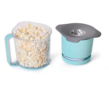 Automatischer Popcorn-Maker, Fettfreier Heißluft-Popper, Ölfreier Röster, Diäten, Gesunde Snacks für Den Haushalt, US-Stecker
