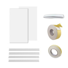 Window Air Conditioner, 2 Pieces of Surfaced Insulation EVA Board, Fully Enclosed Design,Panels Window Seal