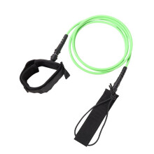 6mm/6ft Surfing Straight Leg Rope Water Surfing Paddle Board Accessories with Elastic TPU Water Skiing Traction Rope