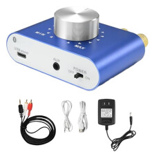 Digital Amplifier X25 12V-24V Stereo Audio Receiver 100W Desktop Amplifier US Plug