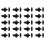 20X Aluminum Alloy Security Automatic Window Gate Lock Spring Bounce Door Bolt , Black 1