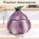 Ceramic Salt Container,Onion Shaped Salt Cellar ,Salt Cellar with Lid and Spoon,Multi-Purpose Kitchen Spice Container 6