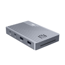 40Gbps 4/3 M.2 M-Key NVMe SSD Enclosure with Fan Cooling JHL7440 Chip M.2 NVMe SSD Case