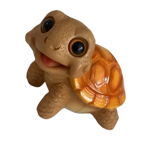 Resin Turtles Figurines Turtles Statues Desktop-orange.
