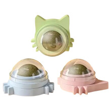 Toy for Small Medium Cats, Pet Supplies,Funny Lickable Catnip Balls, Catnip Balls for Playing Chewing, Cleaning 3pcs