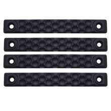 4 stuks nylon rails cover beschermers decoratieve-B 12cm Zwart