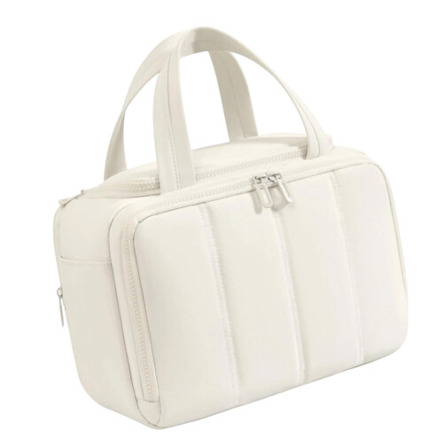 Sac de maquillage de voyage élégant de remplacement pour-Beige