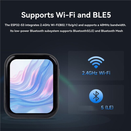ESP32-S3 1.83-Inch Touchscreen Development Board 240x284 WiFi/ Accelerometer Gyroscope Sensor for Xiaozhi AI