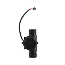 1 Stück Wasserdurchflusssensor DN25 DC 3,5–24 V, 1 Zoll, 2–100 l/min, Hall-Durchflussmesser, Wärmepu