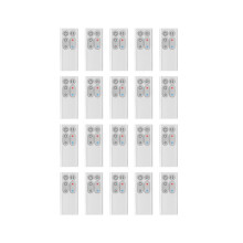 20x Ersatzfernbedienung AM04 AM05 für Heizlüftermodelle AM04 AM05 (Silber)