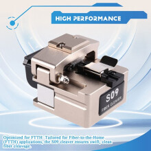 S09 Fiber Optic Cleaver+Blade Light Optical Fiber Fusion Splicer Cutter FTTH Fiber Cold Connection Cutter