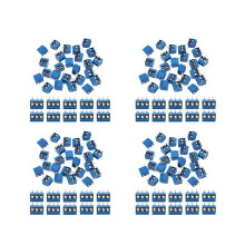 240 Stück 5 mm Rastermaß 2-polige und 3-polige Leiterplatten-Schraubklemmenblöcke (200 x 2-polig, 40