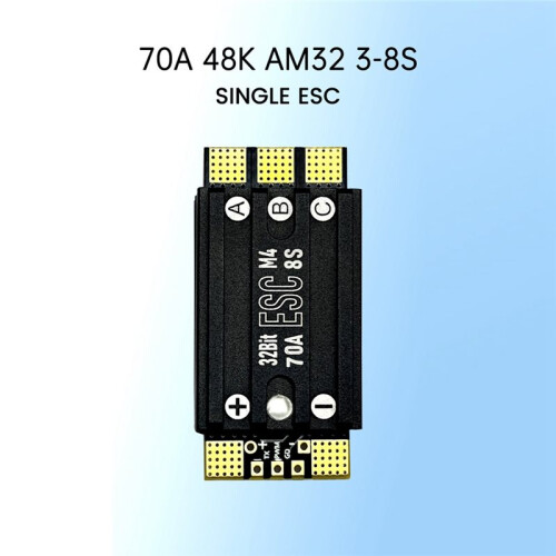 70A AM32 3-8S Single ESC Support DShot 150/300/600/MultiShot/OneShot Protocols for Remote Control Models 2