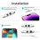 2 Pack Front Camera Privacy Cover, Transparent Material & Perfect Phone Fit ,Adhesive Lens Protector 5