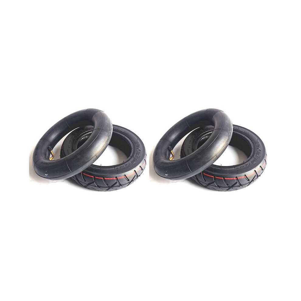 2Pcs 10X2.5 Speedway Tire And Tube Set 10 Inch Road Tire For Zero 10X Kaabo Mantis Scooter Parts Black 4712463268458
