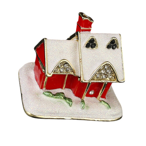 Shimmering Diamonds Decorated Enamel Gift Box Perfect For