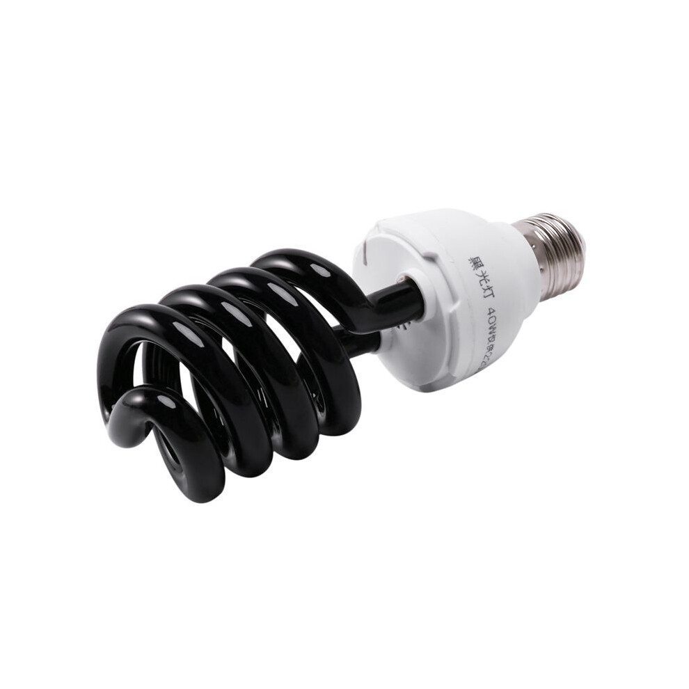 8X E27 40W Uv Ultraviolet Fluorescent Black Cfl Bulb Lamp 220V Shape:spiral Wattage Voltage:40w 220V Light 4713933493080