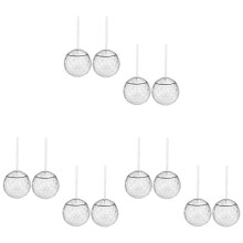 Set Di 12 Bicchieri da Discoteca con Palline Glitterate, con Pallina da Cocktail, Bottiglia da Tè, Articoli per Feste, Unici per Feste E Bevande C