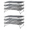 2X 3 Layers Stackable Cooling Rack Metal Cake Cookie Biscuits Bread Cooling Rack Net Mat Holder Dry Cooler for Cooking 1