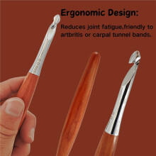 Interchangeable Aluminum Crochet Hook Set Ergonomic Handle Detachable Crochet Sweater KnittingNeedles 3.5mm-8.0mm