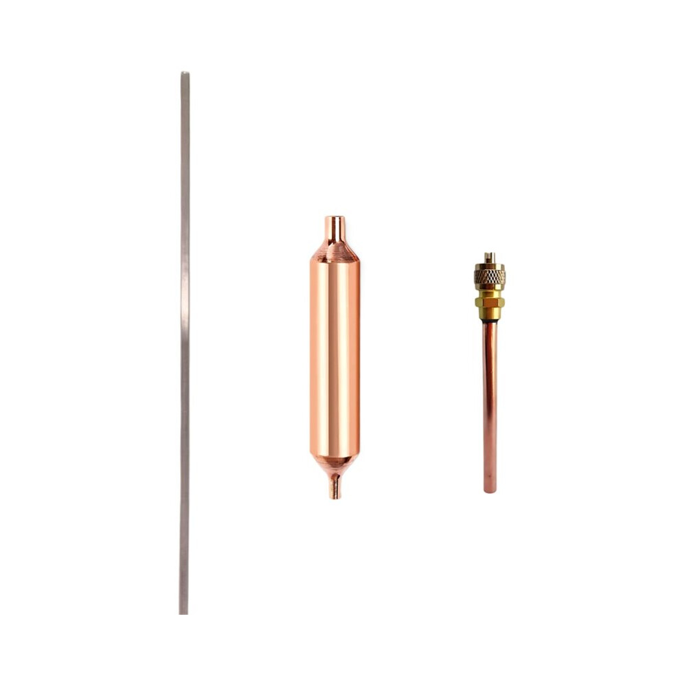 Photos - Other Bathroom Accessories Refrigerator Filter Dryer 3PCS,Filter Dryer for Refrigeration/Copper Access Valve 1/4 /Phosphor Copper Repair Tool Kit