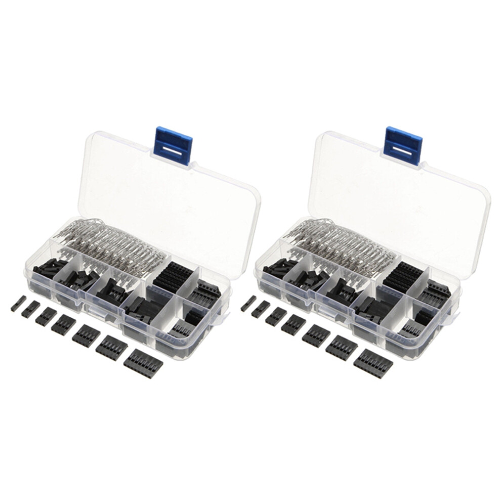 620Pcs 2.54Mm Male+Female Dupont Wire Jumper And Header Connector Housing Kit 4712553225439
