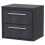 Balterley Longnor 2 Drawer Wall Hung Vanity Unit with Worktop, Woodgrain Graphite Grey, 600mm 1