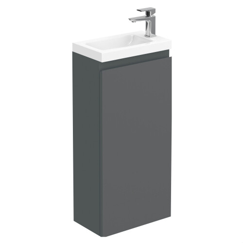 Balterley 400mm Matt Grey Vanity Unit with Basin 1