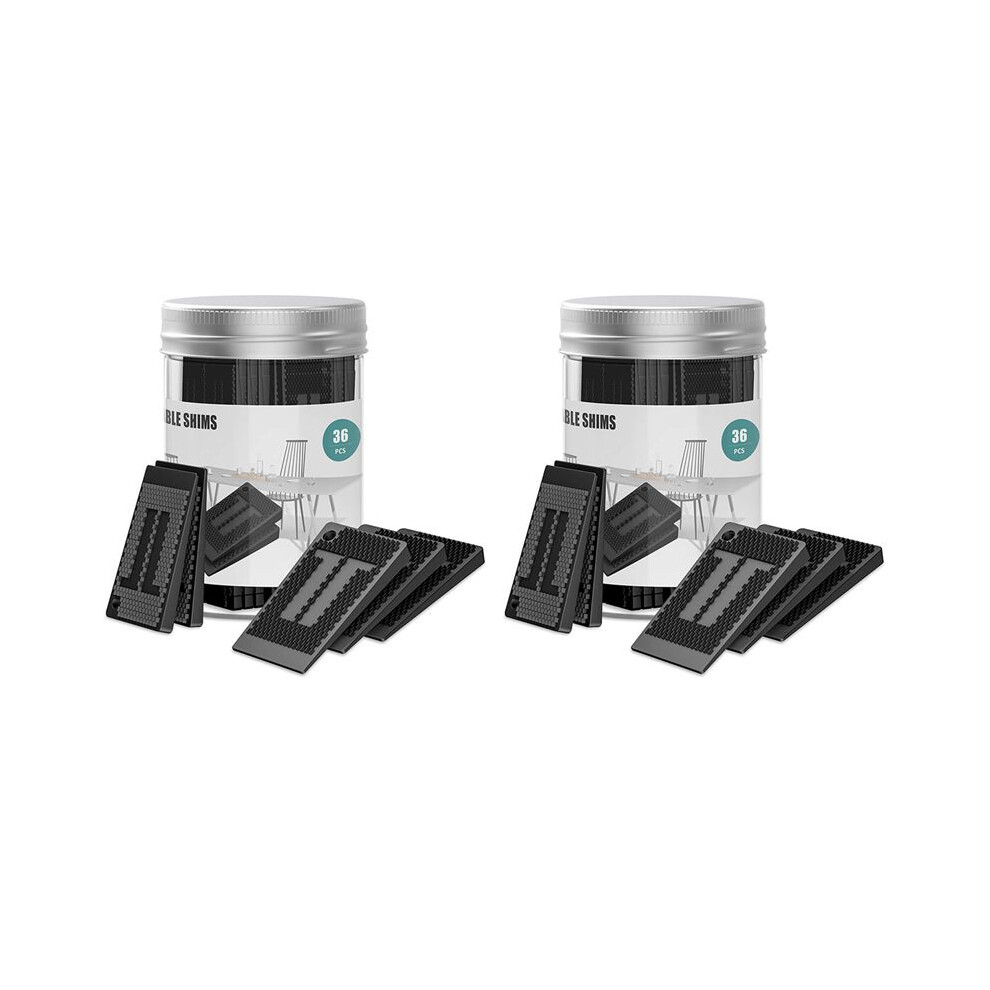 Plastic Shims For Leveling - 72 Piece Jar, Strong And Durable Table Wedges, Diy Levelers For Furniture, Table, Chair 4712295079703