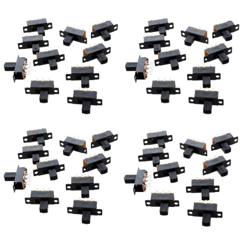 40 Pcs 6 Pins 2 Positions DPDT /  Slide