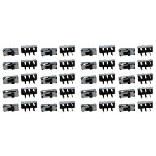 40 PC / Off/  DPDT 2P2T 6 Pin Vertikaler DIP-Schiebeschalter 9 x 4 x 3.5mm