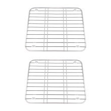 2X Stainless Steel Sink Drainer Rack Multifunctional Kitchen Fruit Vegetable Dish Drying Rack