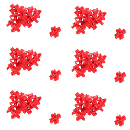 72 Pack - Horizontal Side Mount Automatic Poultry Nipples - Clean Drinker Waterer for Chicken or Quail