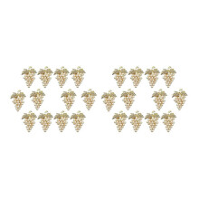 24 Pcs Pearl Napkin Rings Gold Grape Shape Napkin Buckle Holder Napkin Holders Wedding Party Table Decor Napkin Buckles