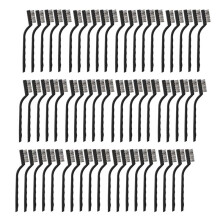120 Pieces Wire Brush Stainless Steel Brush Small Brush for Cleaning Weld Slag and Rust Tools, Black, 6.7 Inch