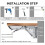 2pcs Brushed Stainless Steel 14 Inch Folding Angle Bracket Triangle Shelf Heavy Support Adjustable Wall Mounted Bench 7