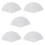 5X Plastic Fabric Hand Foldable Fan for Ladies Men White 1