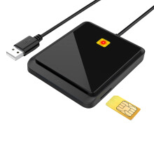 Intelligenter Kartenleser mit schnellem USB 2.0 für-Schwarz