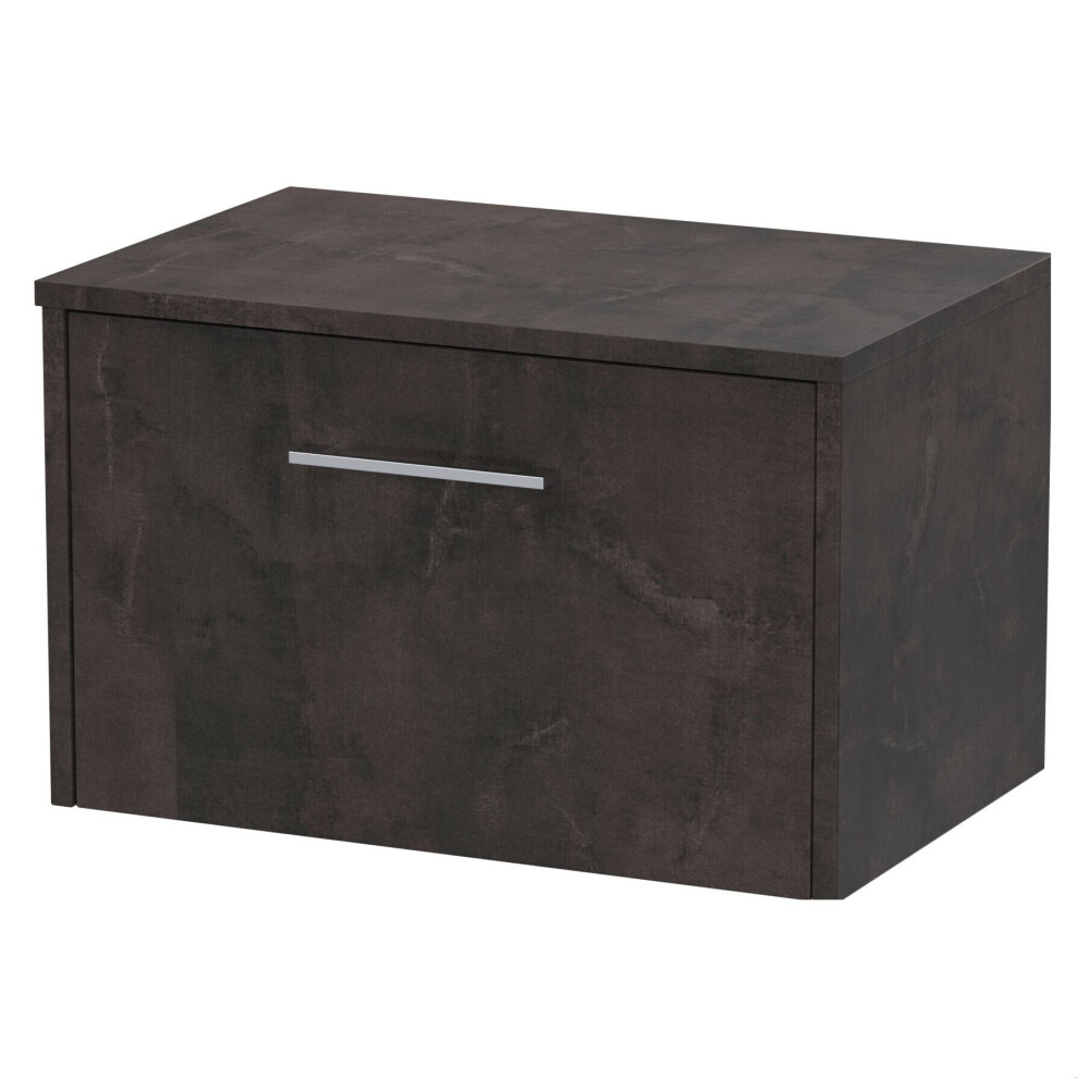 Balterley Winshill Contemporary 1 Drawer Wall Hung Vanity Unit With Worktop, 600Mm Grey