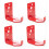 4 Pack Universal Fire Extinguisher Bracket, Fire Extinguisher Mounts & Brackets  To 20 Lbs 1